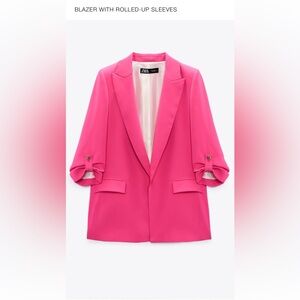 Zara blazer! Oversized! Rolled up sleeves.